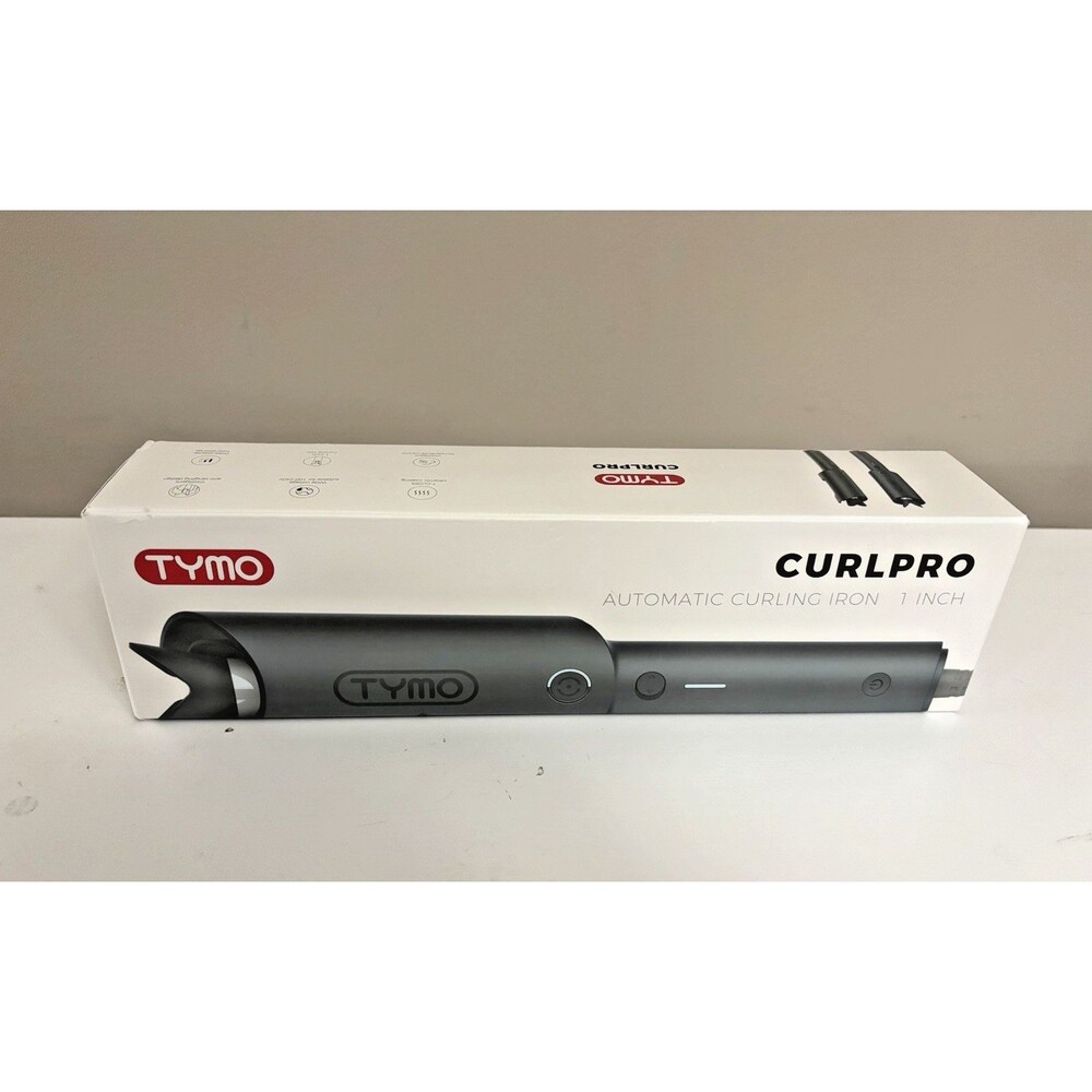 TYMO CURLPRO Automatic Rotating Curling Iron 1 Inch Metallic Gray Curl Pro